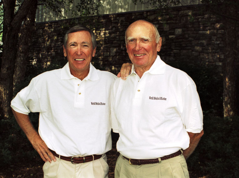 Lowell Furman (1932-2006) and Richard Furman (left), who remains actively involved with World Medical Mission today.