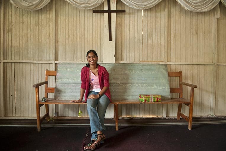 Felicia (pictured at age 17, now 25) and her entire family accepted Jesus Christ and worked to plant a church in their town.