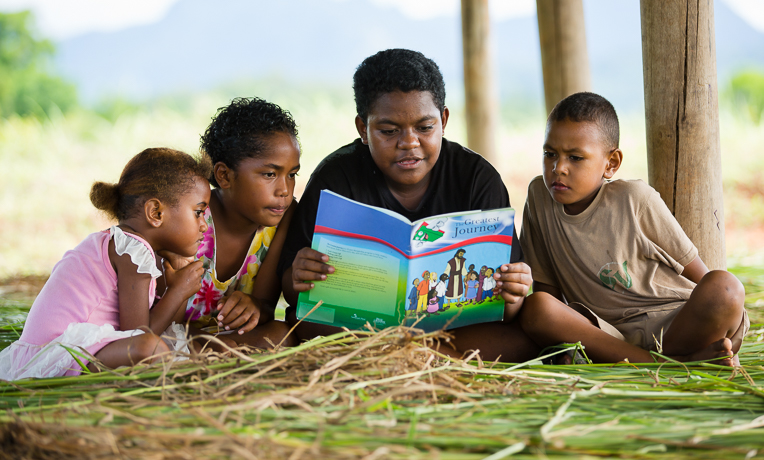 Children in Fiji are learning to follow Christ through our Bible-based curriculum, The Greatest Journey.