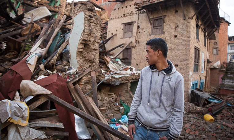 The Nepalese were left stunned and grieving by the destructive force of the earthquake.