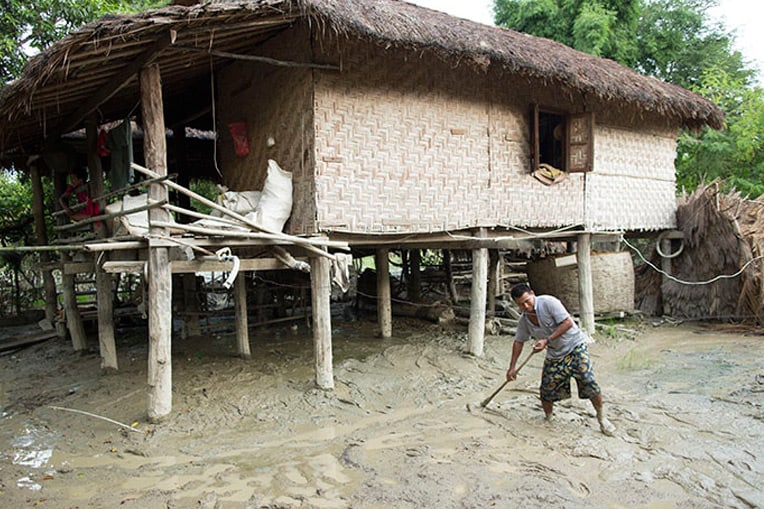Each year monsoon rains threaten parts of Myanmar with catastrophic flooding.