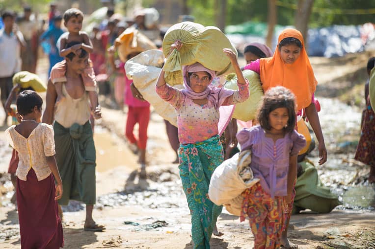 Nearly 700,000 Rohingya refugees have fled from Bangladesh from Myanmar.