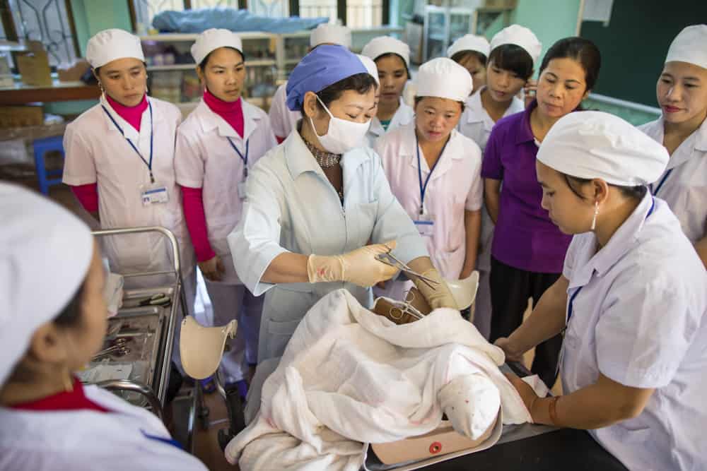 Traditional Birth Attendant training prepares women to provide prenatal and postnatal care to their communities.
