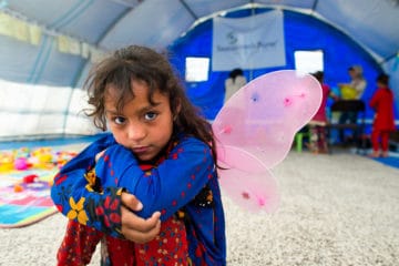 The idea is to give these children two hours a week of an alternate world—a world where they can be children again,” said Jessica Langevin, Child-Friendly Spaces Program Coordinator in Iraq.