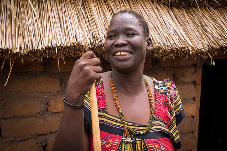 After receiving help from the church, Abuk accepted Christ as Savior and now radiates the joy of the Lord.