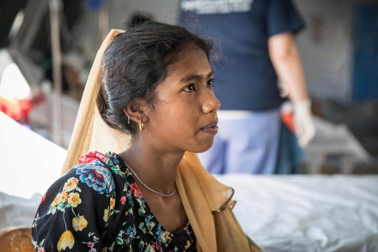 Shonchita received expert care from our medical staff working in Jesus' Name.