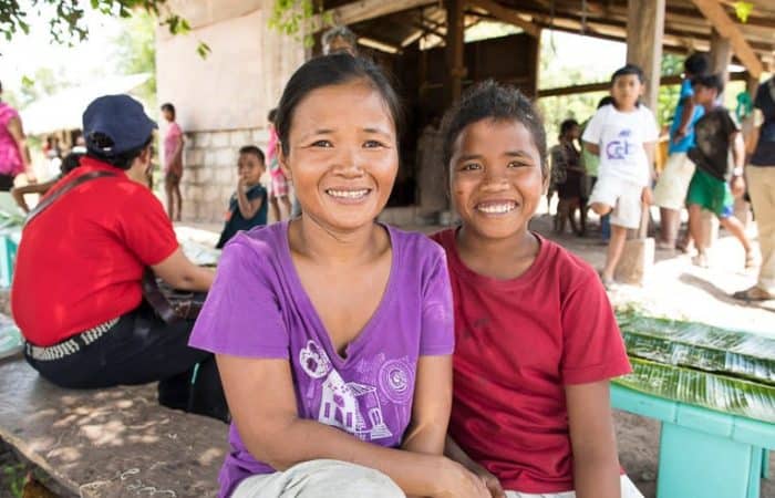 Regene and her mother, Annalin, are growing in their faith through the Sunday discipleship classes.