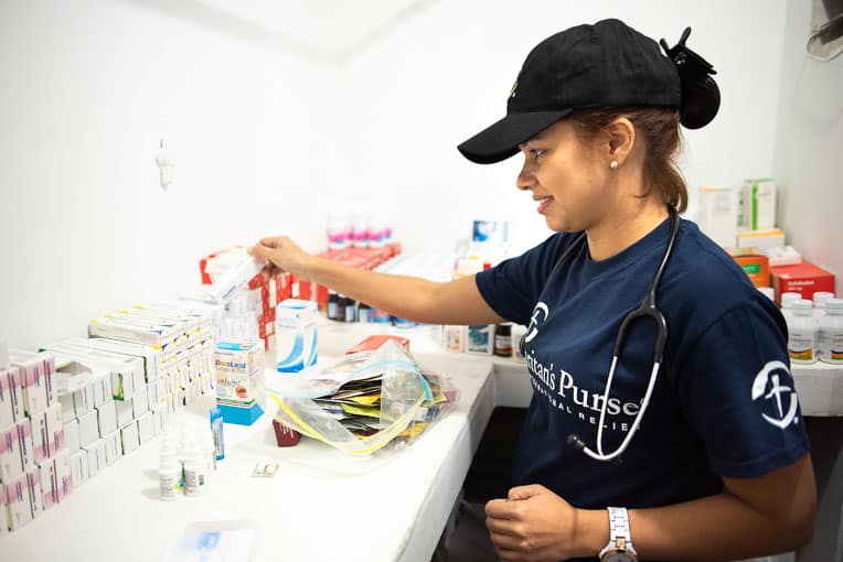 Dr. Maria De Los Angeles Sarmiento is able to share the Word and practice medicine in her work with Venezuelan migrants.