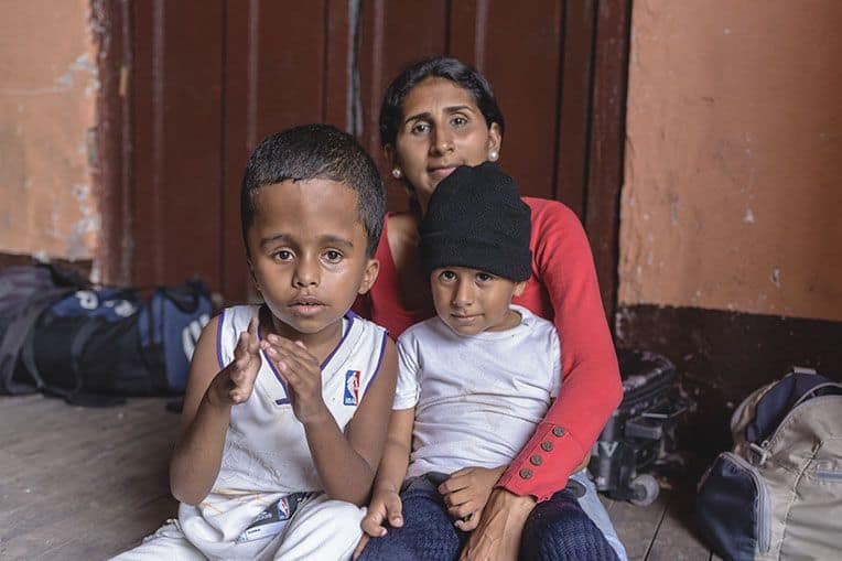 Nazareth left Venezuela to seek a better life for her two boys. The economy and health system there are in disarray.