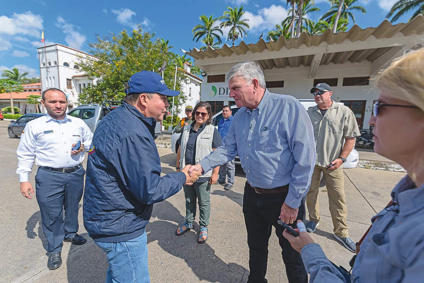 On the border in Cucuta