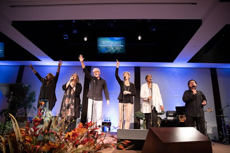 The Tommy Coomes Band led conference participants in worship.