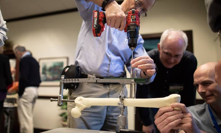 Saturday afternoon breakout sessions included a SIGN Nail technology seminar for orthopedic surgeons.