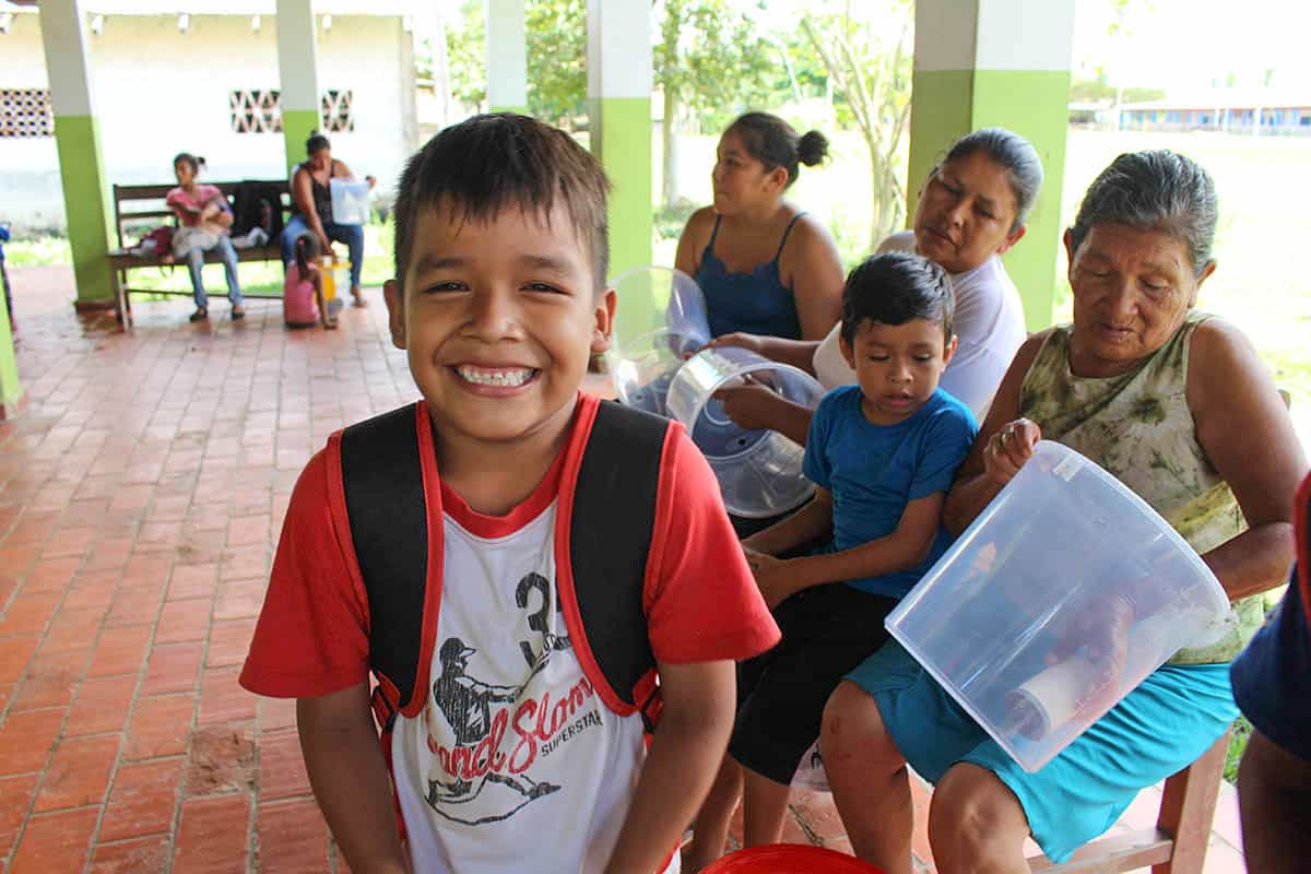 Giving families access to clean water through a simple water filter can help them achieve better health, especially for their children.