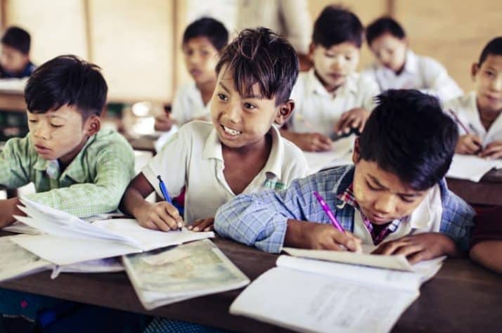 Children who have clean water access at school are more likely to continue their education.