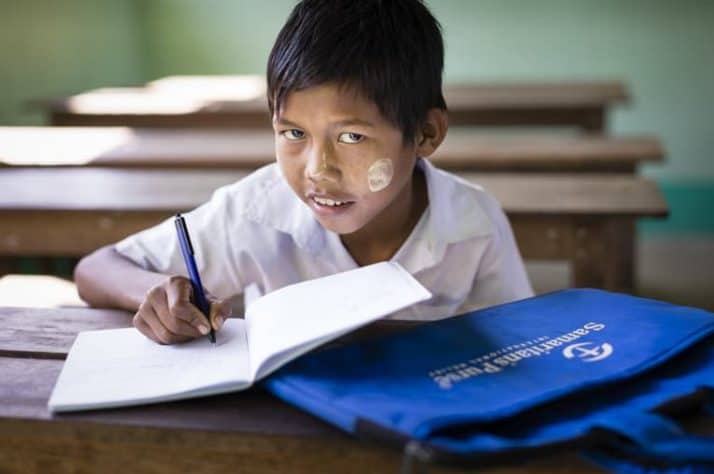 Samaritan's Purse hygiene clubs provide children like 11-year-old Chaw an opportunity to have fun as they learn.