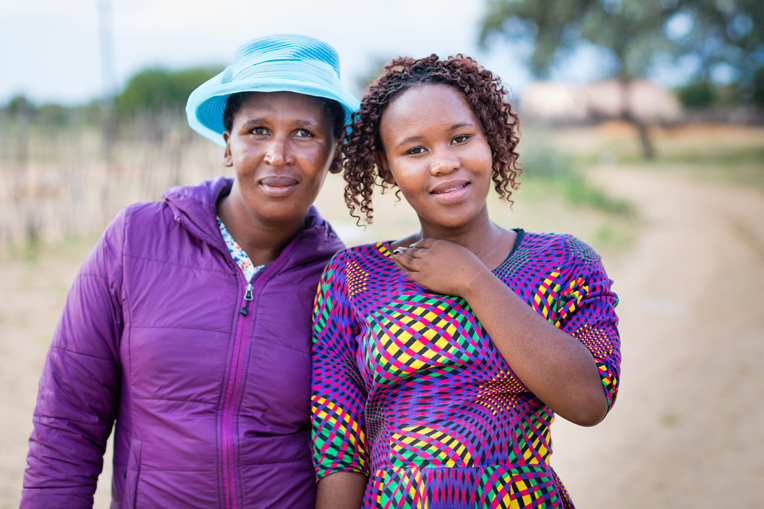 We thank God that He saved Agnes Khumo, right, and her mother, Gomotsegang Khumo, and restored their relationship with each other. Agnes came to faith when she received an Operation Christmas Child shoebox.