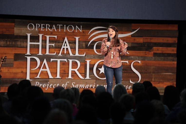 Speaker Amy Smalley returned to address military couples again at this year's Operation Heal Our Patriots Reunion.