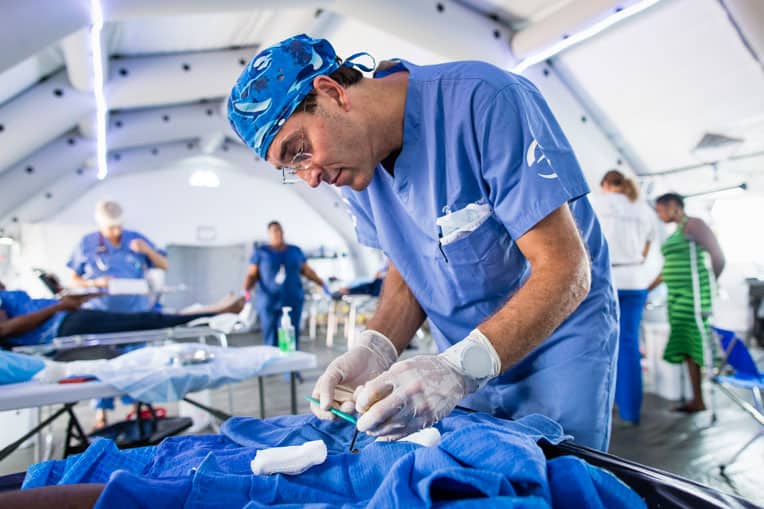 The Samaritan's Purse medical team is working hard to ensure patients receive high-quality care.