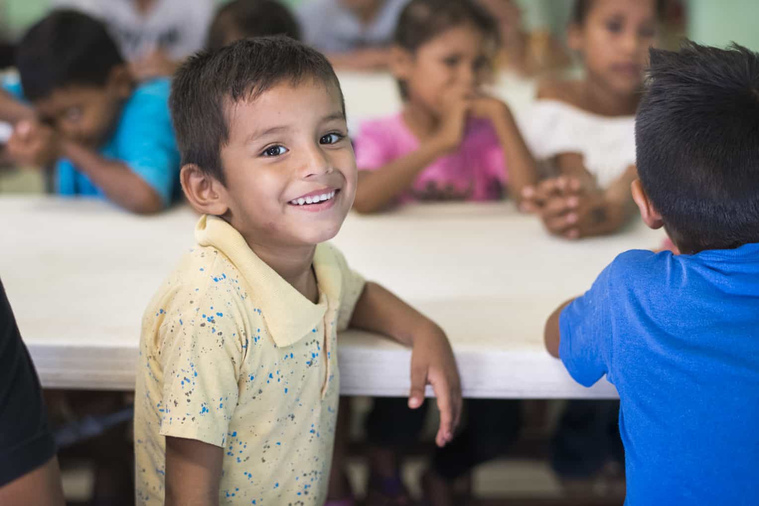 Children who come to the feeding centers for breakfast also hear God’s Word. Please pray for these children as they grow in their relationship with God.