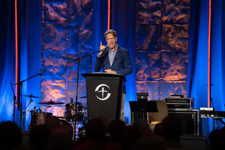 Skip Heitzig, pastor of Calvary Chapel in Albuquerque, speaks to medical professionals at the Prescription for Renewal conference.