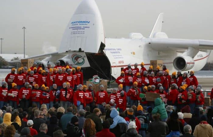 2002 - Samaritan’s Purse chartered an Antonov AN-225, known as the world’s largest cargo jet, to transport 80,000 shoebox gifts for Ugandan children, many of them orphaned by AIDS.