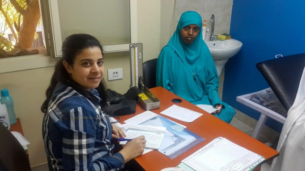 Refugee families receive life-saving medical care in North Africa.