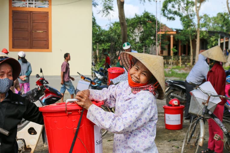 Vietnamese families are thankful for the help they've been given.