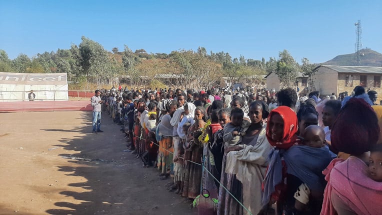 Hundreds of thousands of displaced people have left rural areas for urban centers in Ethiopia's Tigray region.