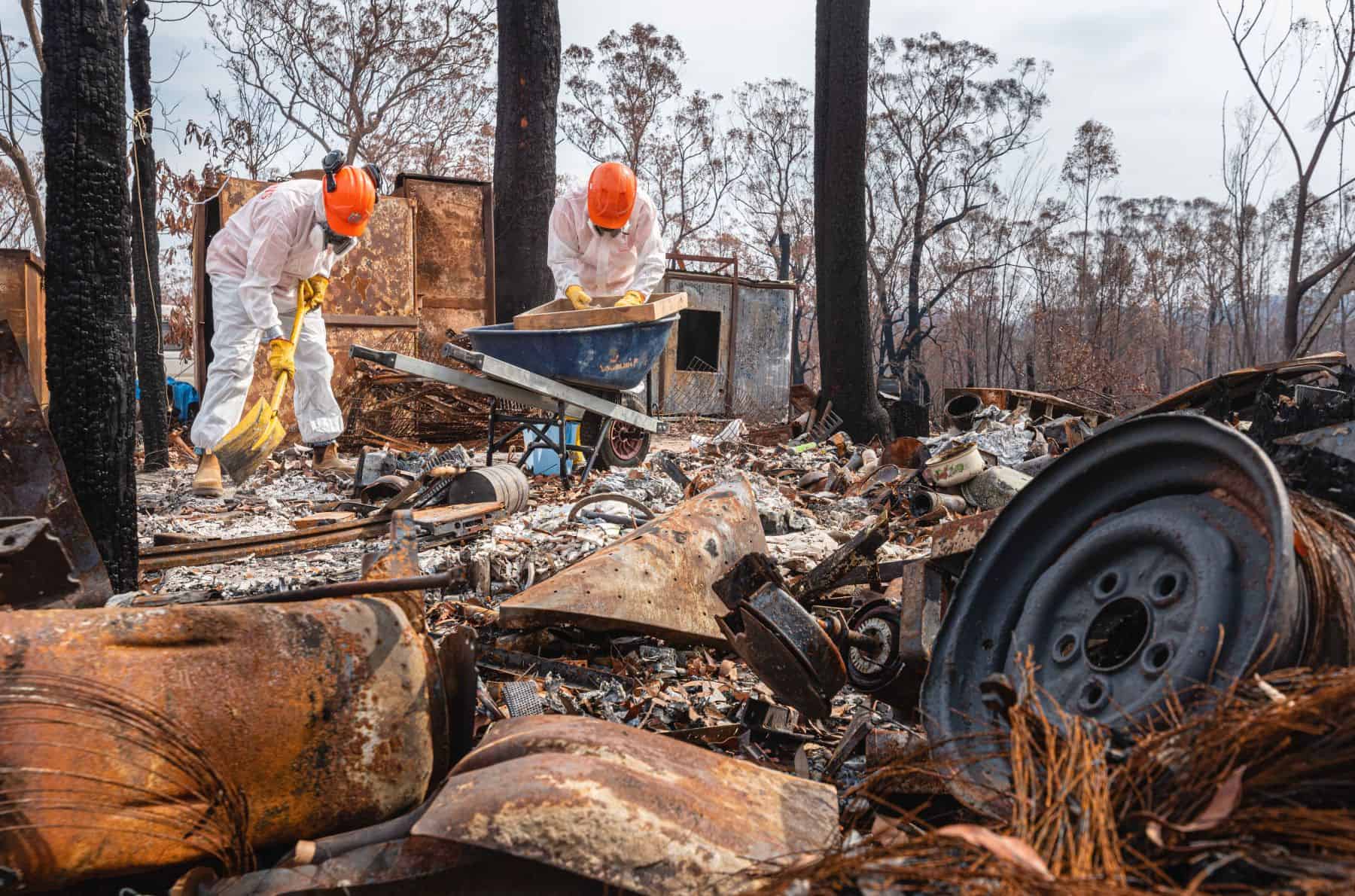 Sifting is hot, messy work that can be dangerous without the proper personal protective equipment (PPE) which includes custom-fit breathing masks, goggles, and Tyvek hazmat suits.