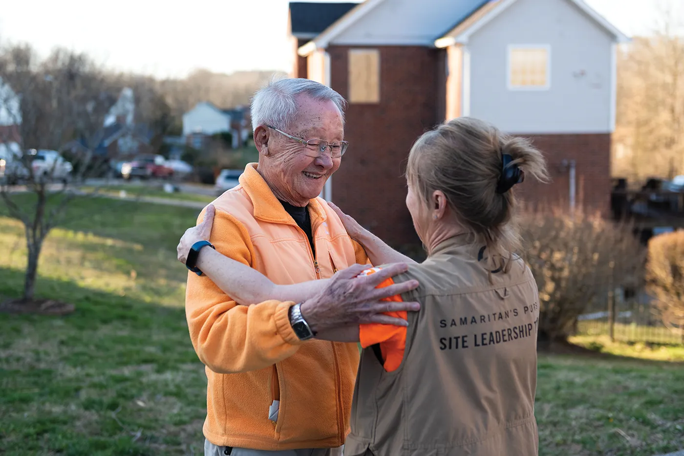 Samaritan’s Purse staff and community members supporting disaster recovery