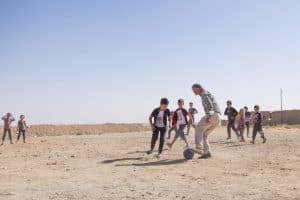 Soccer is again being played in Sinjar—a sign of life and hope!