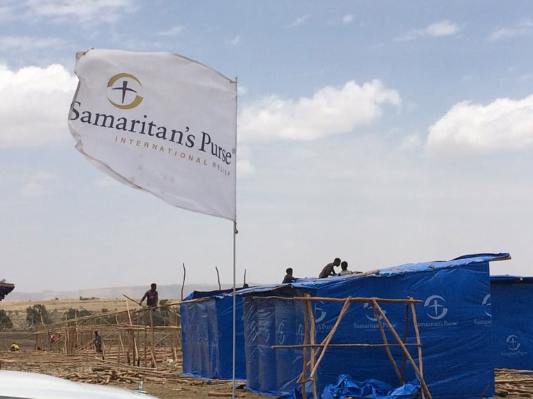 Samaritan's Purse is providing hundreds of shelters to families who've been living in schools or outside for many weeks.