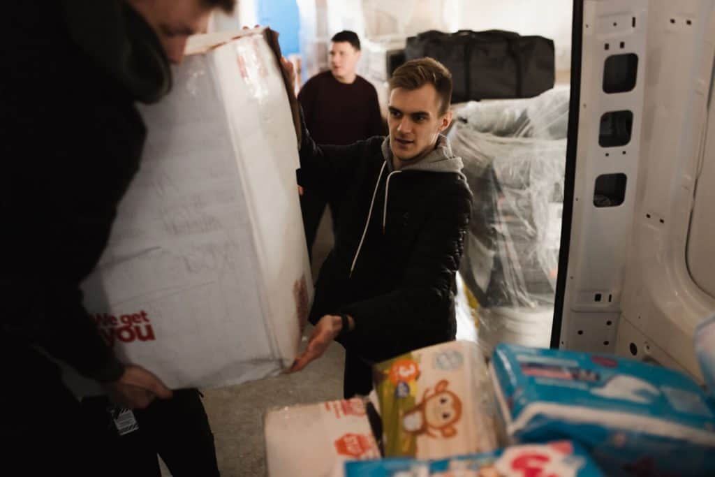 Samaritan's Purse staff are helping to procure and transport large quantities of food and other essential items for families displaced by conflict in Ukraine.