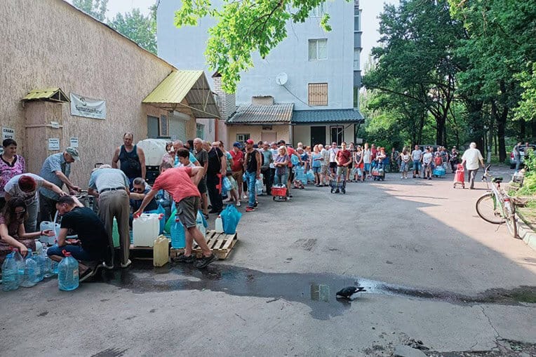 Safe, fresh drinking water is in high demand in parts of Ukraine.
