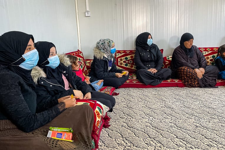 Women at a displacement camp remember loss and years of uncertainty.