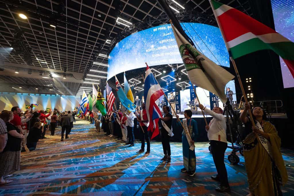 The Global Connect festivities began with a parade of nations to celebrate participants from 112 countries.