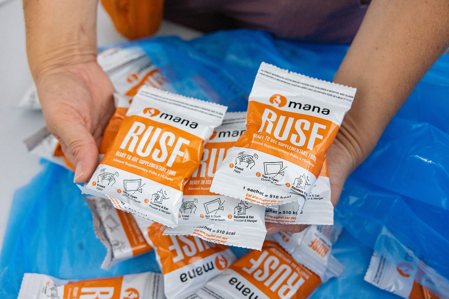 Samaritan’s Purse airlifted over 19 tons of nutrient-rich food packets to the Middle East.