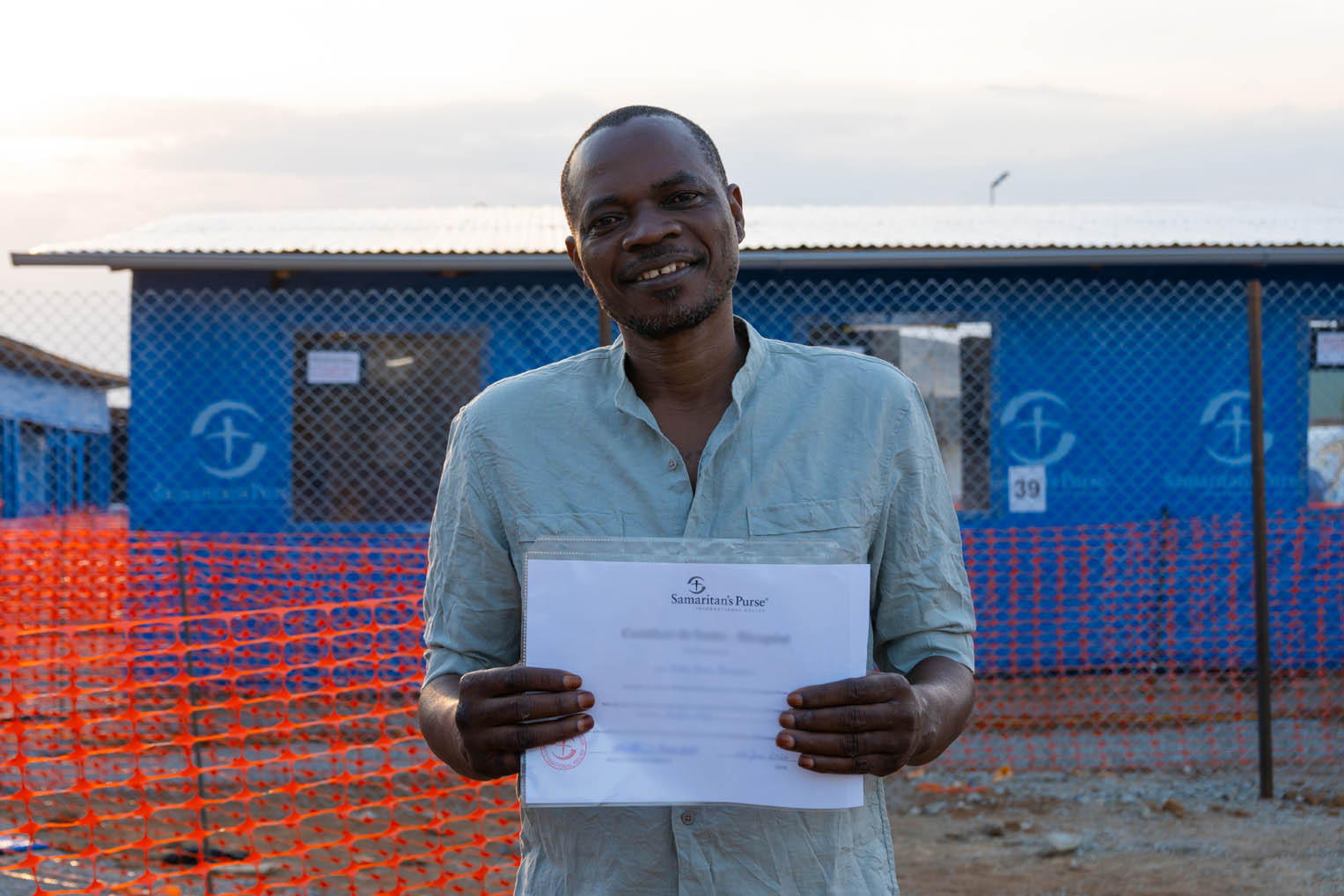 Bobo was released from treatment at our Ebola Treatment Center and is praising God for his healing. Now he wants to help fellow Congolese patients.