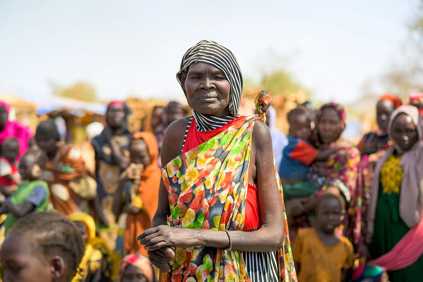 Community members receiving practical agriculture and food-security support through Samaritan’s Purse food projects.