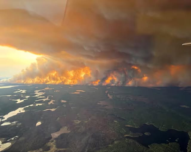 Smoke Rises Manitoba
