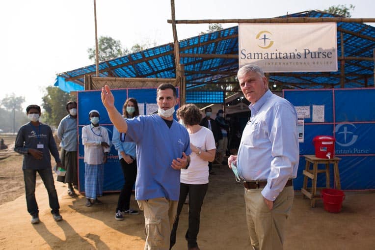 Franklin Graham visited our Diphtheria Treatment Center in Bangladesh.