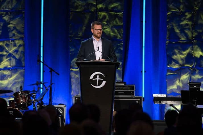 Dr. Kent Brantly encouraged medical professionals to continue serving faithfully and with compassion even in the face of great challenges.