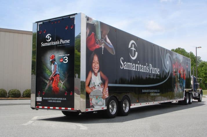 Samaritan’s Purse’s Disaster Relief Units are fully equipped with essential disaster recovery equipment.
