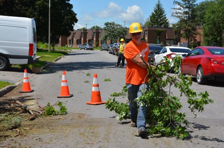 Volunteers are helping clean up in Ottawa.