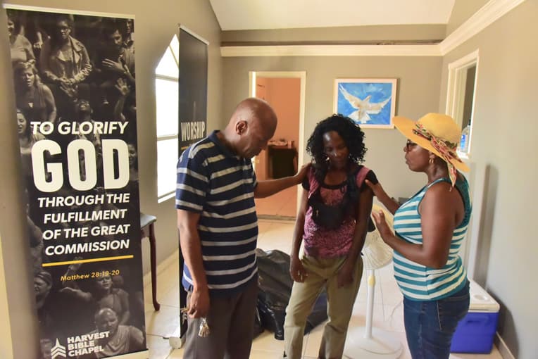 Our partner churches prayed with every person who received relief items.