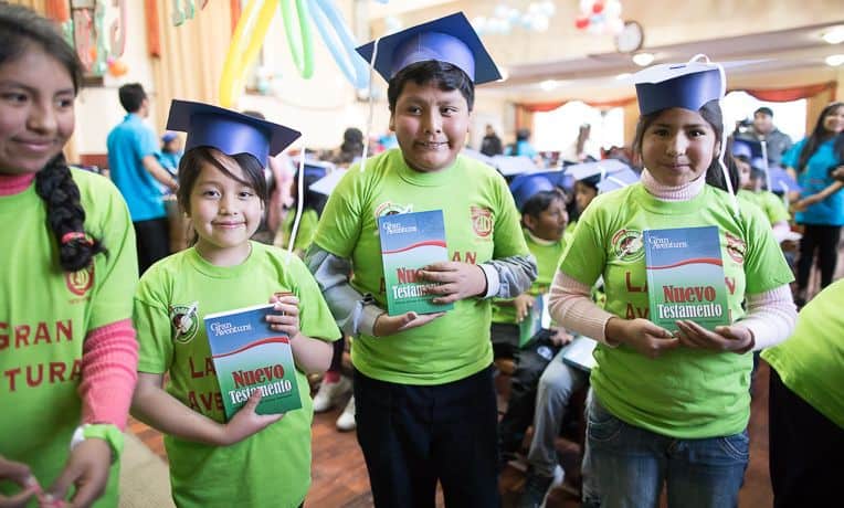 Daphne celebrates with her classmates after graduating from The Greatest Journey discipleship class.