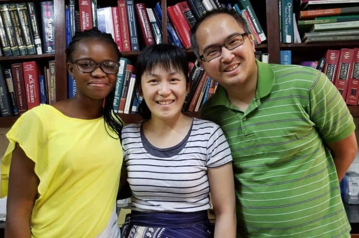 Hans Lin and Christine Wang served the Lord faithfully at Hopital Baptiste Biblique in Togo.