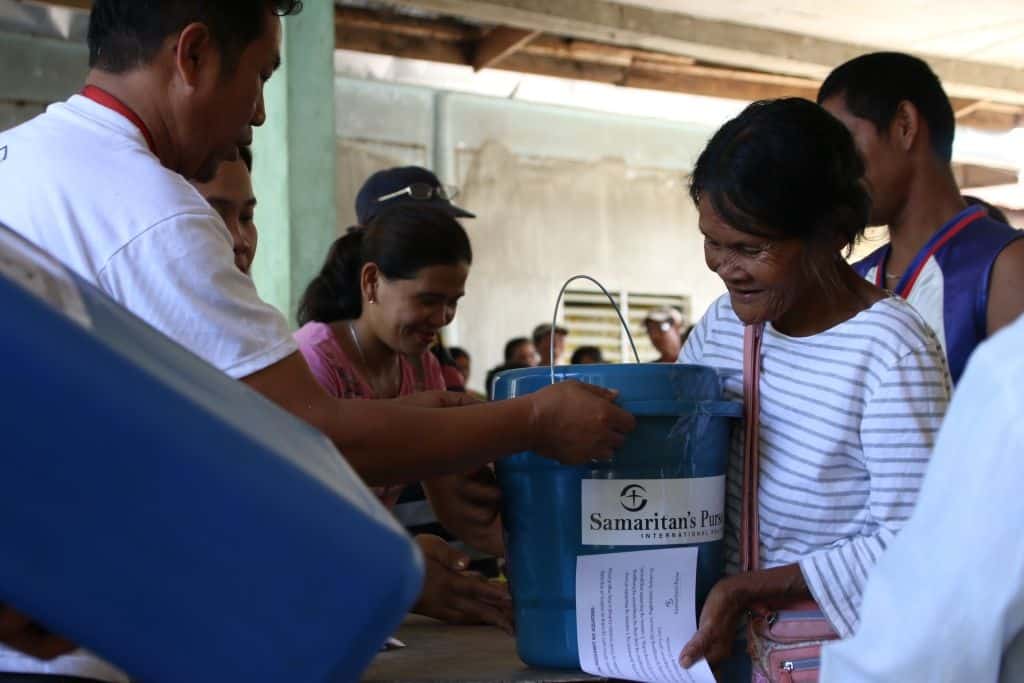 Survivors of Tropical Storm Tembin were grateful for relief supplies provided by Samaritan's Purse for affected parts of the Philippines.