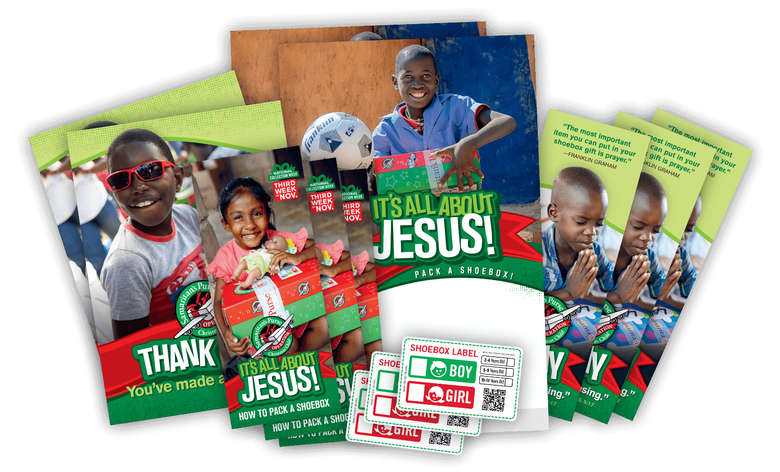 Free Operation Christmas Child Materials