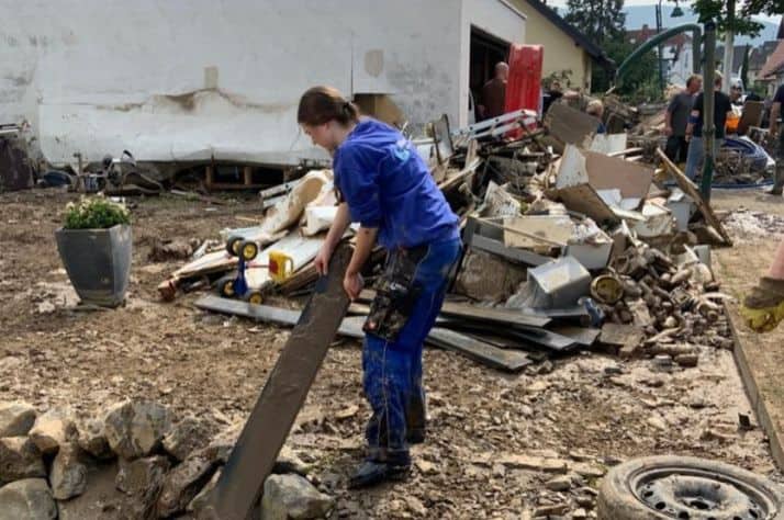Samaritan's Purse volunteers teams are helping to clean up flooded homes in Ahrweiler, Germany.